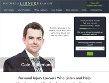 Tablet Screenshot of lernerspersonalinjury.ca